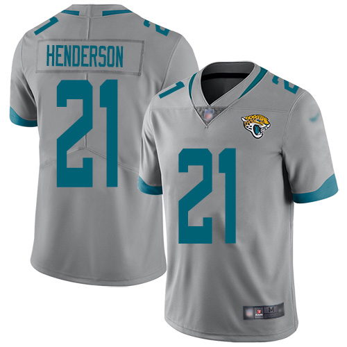 Jacksonville Jaguars 21 C.J. Henderson Silver Youth Stitched NFL Limited Inverted Legend Jersey